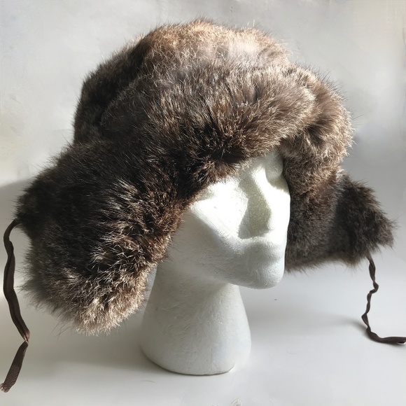L.L. Bean Accessories Vintage Ll Bean French Rabbit Fur Trapper Hat
